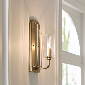 Quintiesse - Sienas gaismeklis KIMROSE 1xE14/40W/230V zelta krāsā