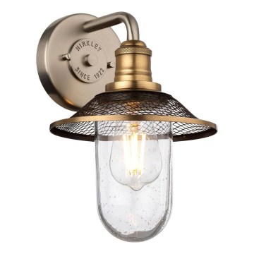 Quintiesse - vannas istabas sienas gaismeklis RIGBY 1xE27/40W/230V IP44, bronzas krāsā