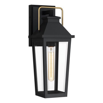 Quoizel - Āra sienas lampa BUCKLEY 1xE27/40W/230V IP44 melna