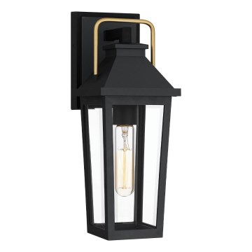 Quoizel - Āra sienas lampa BUCKLEY 1xE27/40W/230V IP44 melna