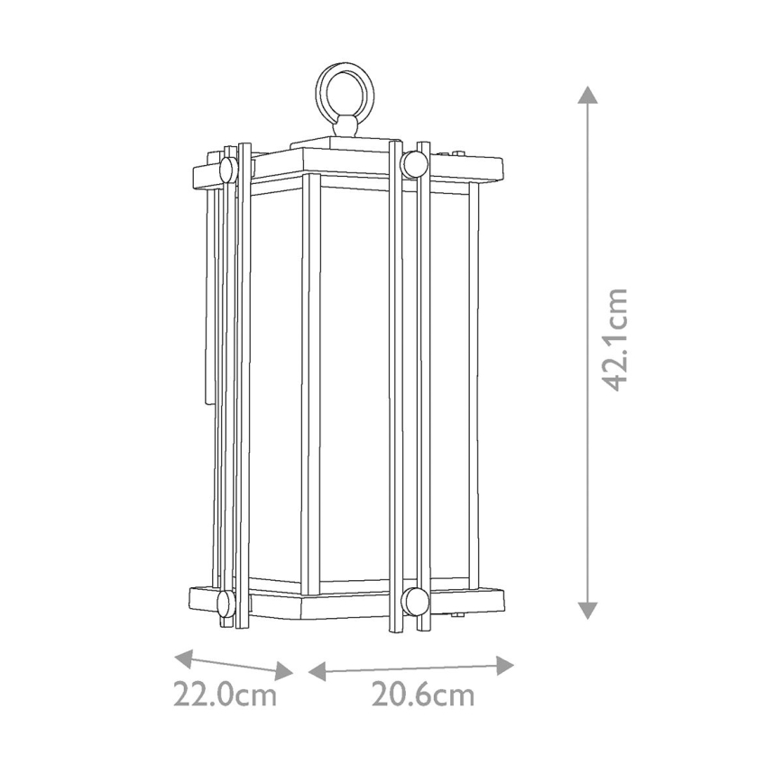 Quoizel - Āra sienas lampa GOLDENROD 1xE27/100W/230V IP44 melna/zelta