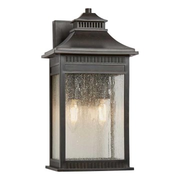 Quoizel - Āra sienas lampa LIVINGSTON 2xE14/40W/230V IP44