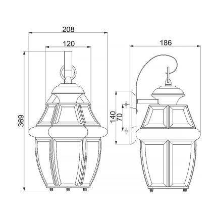 Quoizel - Āra sienas lampa MARINE 1xE27/150W/230V IP44 zeltaina
