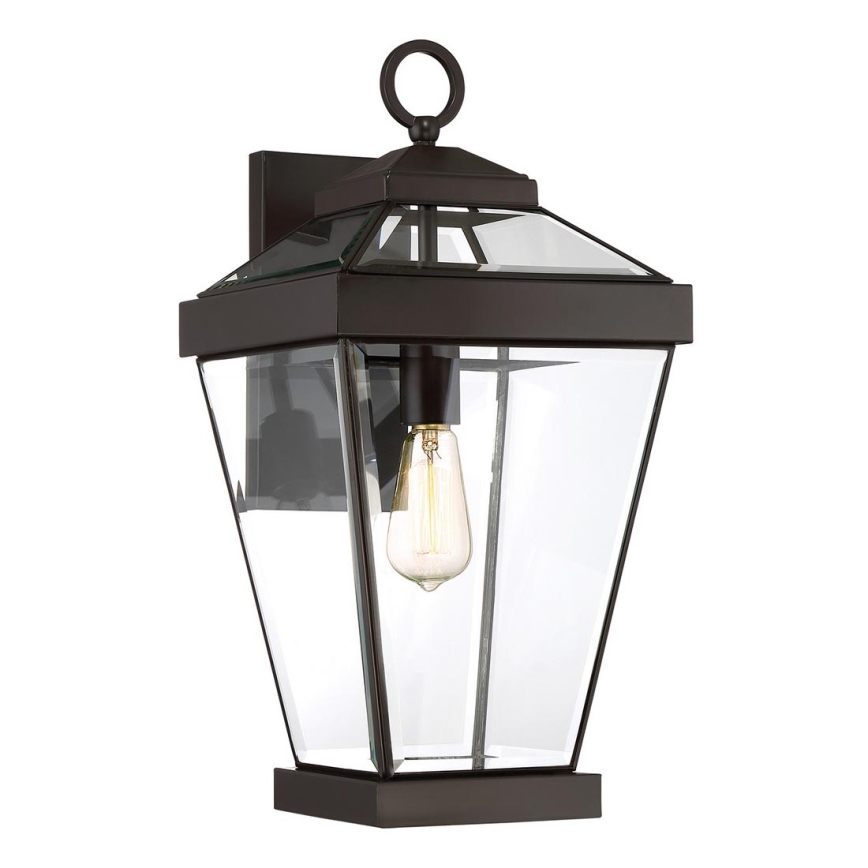 Quoizel - Āra sienas lampa RAVINE 1xE27/60W/230V IP44 brūna