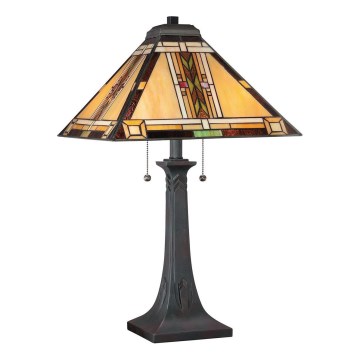 Quoizel - Galda lampa NAVAJO 2xE27/60W/230V