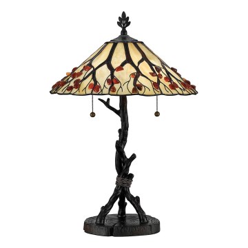 Quoizel - Galda lampa Tiffany WHISPERING 2xE27/60W/230V