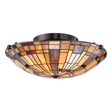 Quoizel - Griestu lampa INGLENOOK 2xE27/60W/230V d. 40,7 cm