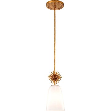 Quoizel - Lustra ar stieni STARING 1xE27/40W/230V d. 18,4 cm zelta/patina/balta