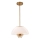 Quoizel - Lustra ar stieni STARING 3xE14/40W/230V d. 45,7 cm zelta/patina/balta