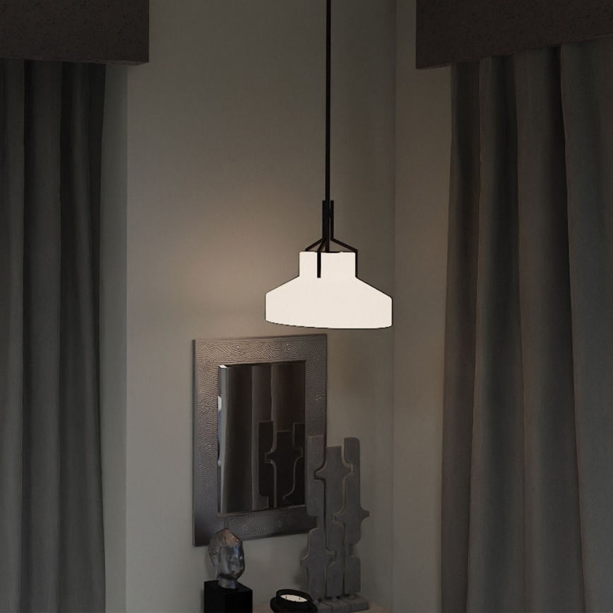 Quoizel - Lustra ar stieni BRECKEN 2xE27/60W/230V melna/marmora dekors