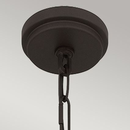 Quoizel - Lustra ar stieni BRECKEN 2xE27/60W/230V melna/marmora dekors