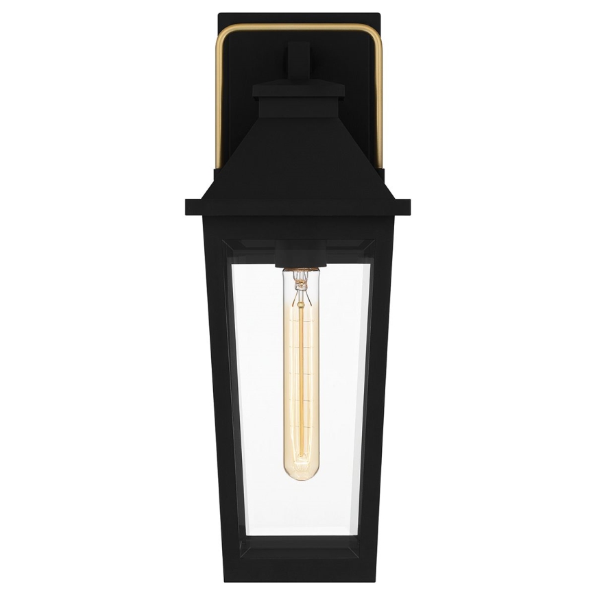 Quoizel - Āra sienas lampa BUCKLEY 1xE27/40W/230V IP44 melna