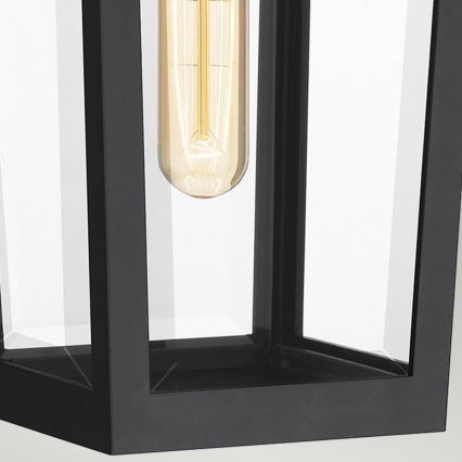Quoizel - Āra sienas lampa BUCKLEY 1xE27/40W/230V IP44 melna