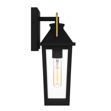 Quoizel - Āra sienas lampa BUCKLEY 1xE27/40W/230V IP44 melna