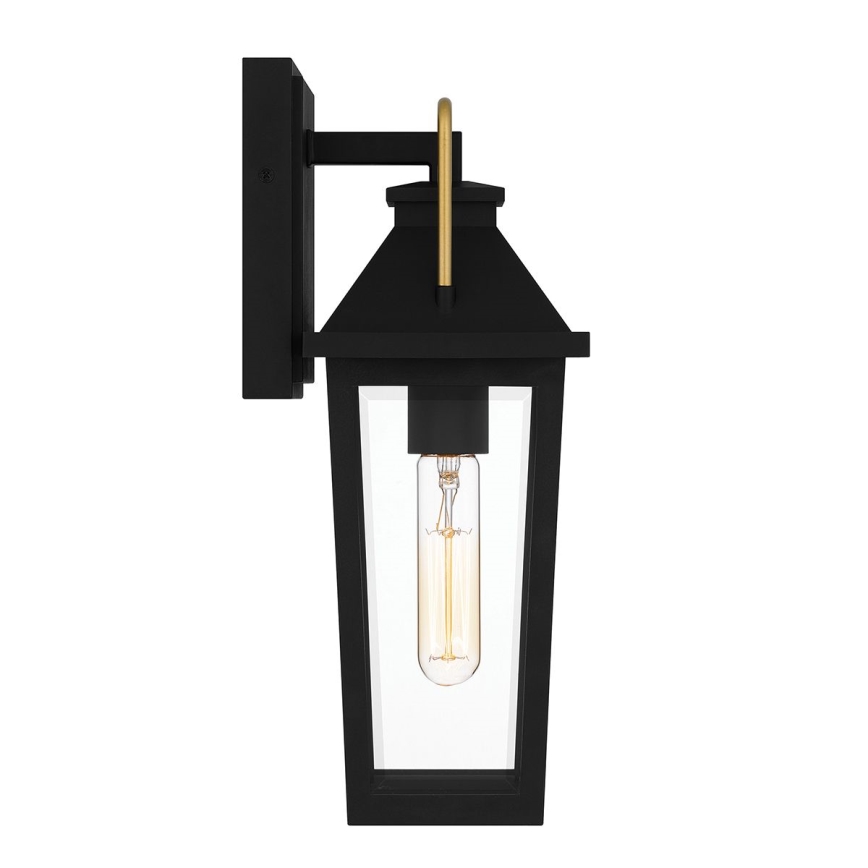 Quoizel - Āra sienas lampa BUCKLEY 1xE27/40W/230V IP44 melna