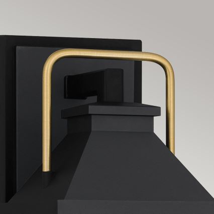 Quoizel - Āra sienas lampa BUCKLEY 1xE27/40W/230V IP44 melna