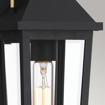 Quoizel - Āra sienas lampa BUCKLEY 1xE27/40W/230V IP44 melna