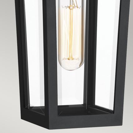 Quoizel - Āra sienas lampa BUCKLEY 1xE27/40W/230V IP44 melna