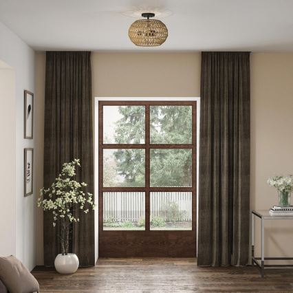 Quoizel - Griestu gaismeklis CASABLANCA 3xE27/60W/230V brūns