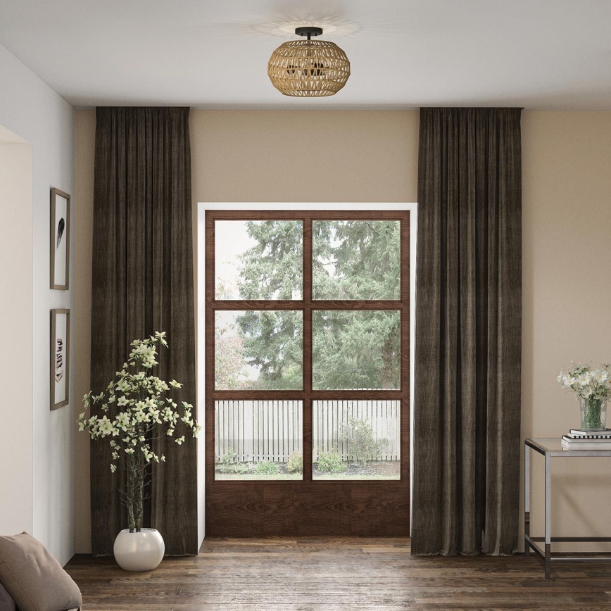 Quoizel - Griestu gaismeklis CASABLANCA 3xE27/60W/230V brūns