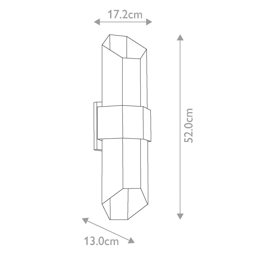 Quoizel - LED Āra lampa CHASM 2xLED/9,5W/230V IP44