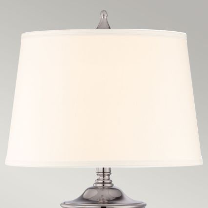 Quoizel - Galda lampa DENNISON 1xE27/60W/230V spīdīgi hromēts