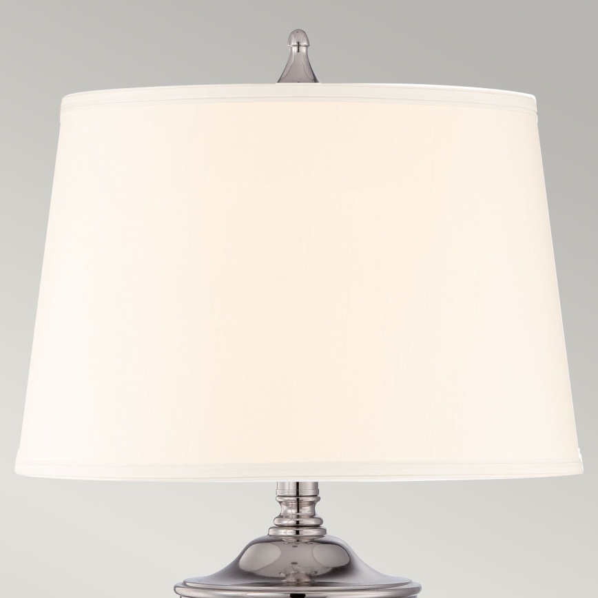 Quoizel - Galda lampa DENNISON 1xE27/60W/230V spīdīgi hromēts