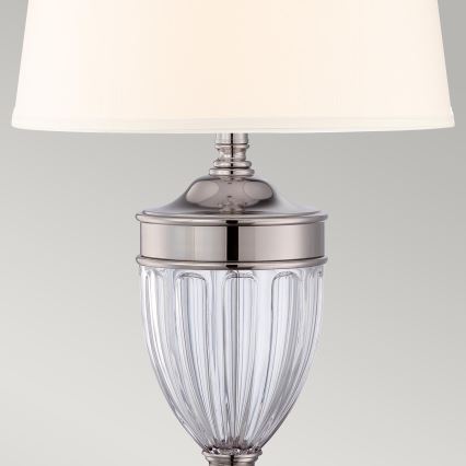 Quoizel - Galda lampa DENNISON 1xE27/60W/230V spīdīgi hromēts