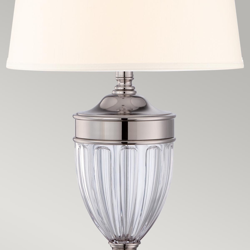 Quoizel - Galda lampa DENNISON 1xE27/60W/230V spīdīgi hromēts