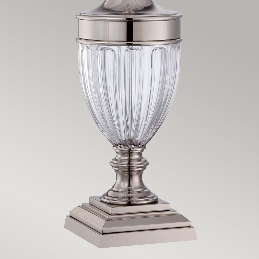 Quoizel - Galda lampa DENNISON 1xE27/60W/230V spīdīgi hromēts