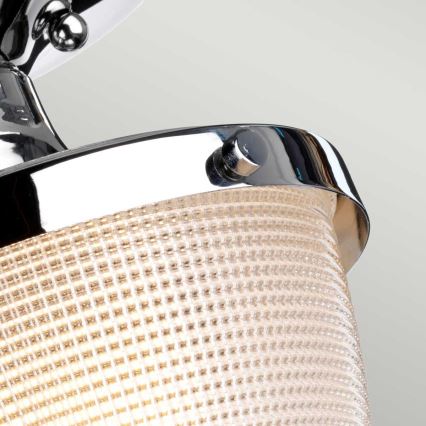 Quoizel - Vannas istabas griestu lampa DUBLIN 1xE27/40W/230V IP44 spīdīgi hromēts