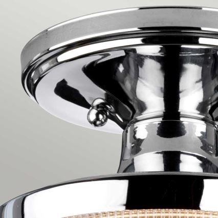 Quoizel - Vannas istabas griestu lampa DUBLIN 1xE27/40W/230V IP44 spīdīgi hromēts