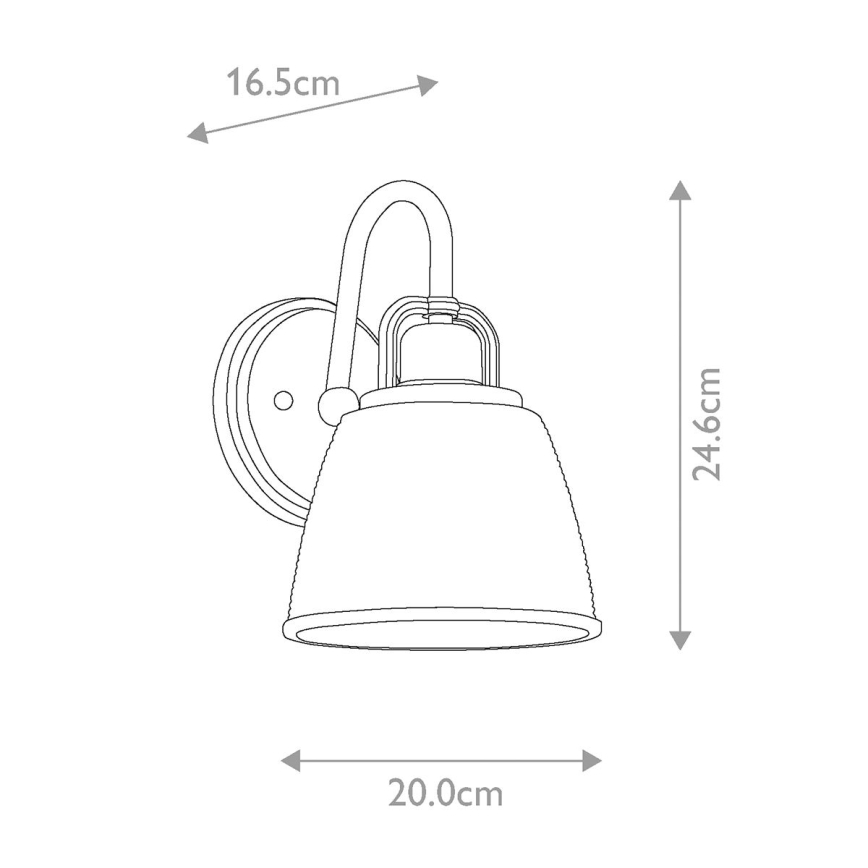 Quoizel - LED Vannas istabas sienas lampa DUBLIN 1xG9/3W/230V IP44 zelta