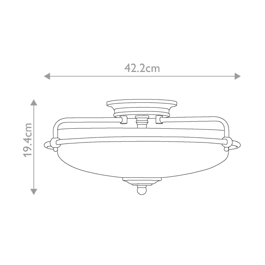 Quoizel - griestu lampa GRIFFIN 3xE27/60W/230V bronzas krāsā