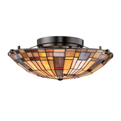 Quoizel - Griestu lampa INGLENOOK 2xE27/60W/230V d. 40,7 cm