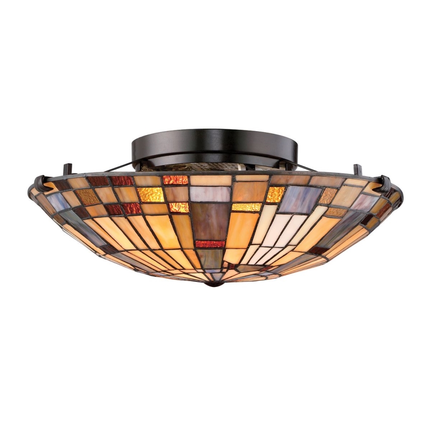 Quoizel - Griestu lampa INGLENOOK 2xE27/60W/230V d. 40,7 cm