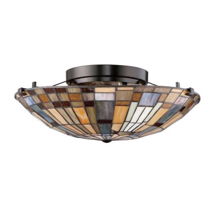 Quoizel - Griestu lampa INGLENOOK 2xE27/60W/230V d. 40,7 cm