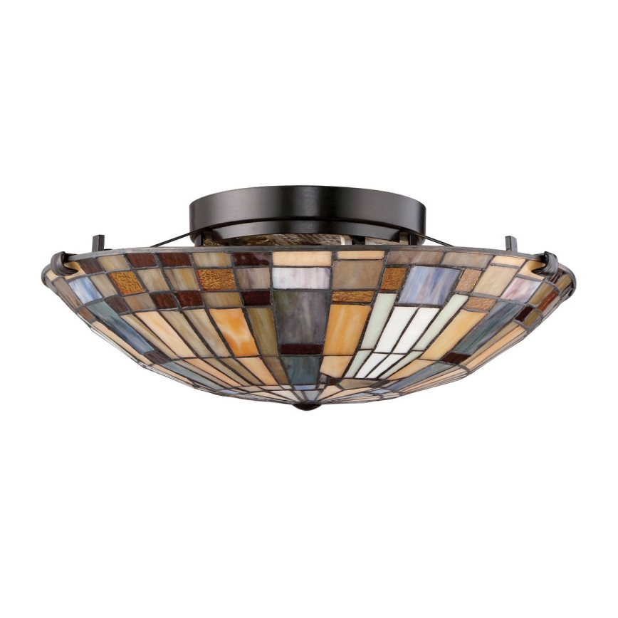Quoizel - Griestu lampa INGLENOOK 2xE27/60W/230V d. 40,7 cm