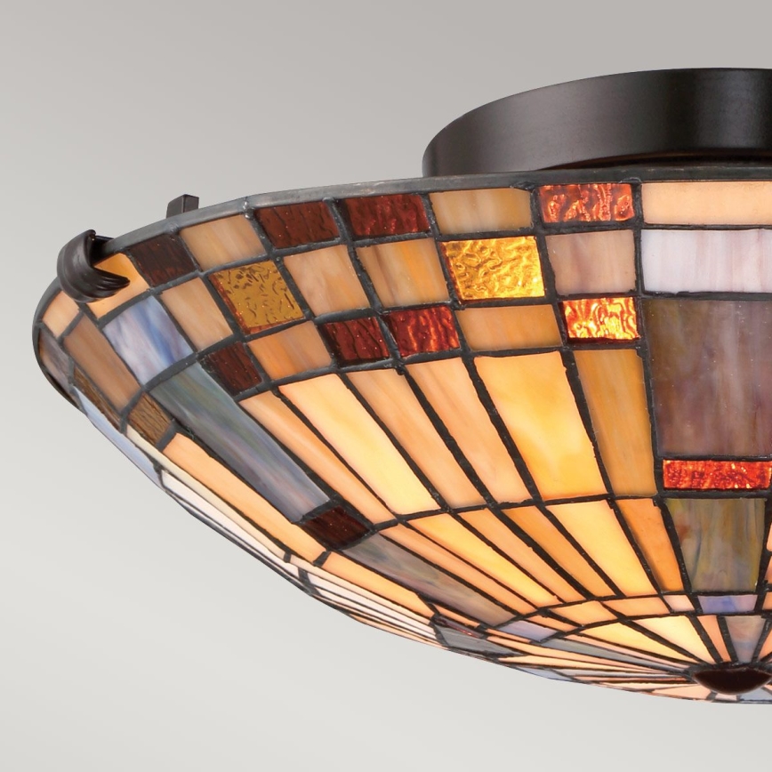 Quoizel - Griestu lampa INGLENOOK 2xE27/60W/230V d. 40,7 cm