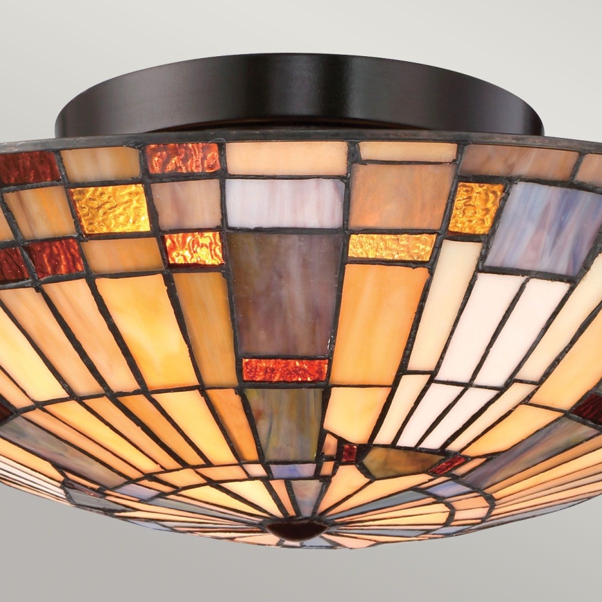 Quoizel - Griestu lampa INGLENOOK 2xE27/60W/230V d. 40,7 cm