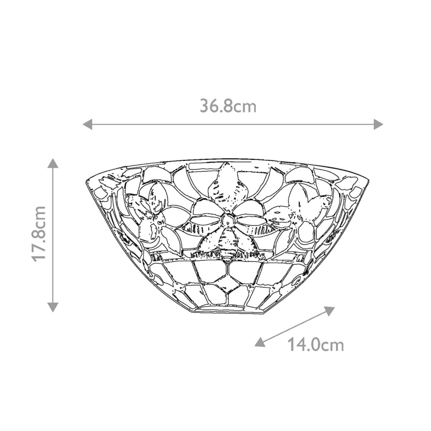 Quoizel - Sienas lampa KAMI 2xE14/60W/230V