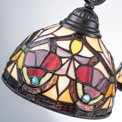 Quoizel - lustra ar ķēdi Tiffany LARISSA 3xE27/60W/230V Ø 63,6 cm