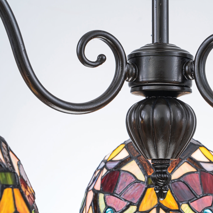 Quoizel - lustra ar ķēdi Tiffany LARISSA 3xE27/60W/230V Ø 63,6 cm