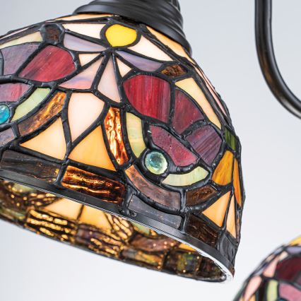 Quoizel - lustra ar ķēdi Tiffany LARISSA 3xE27/60W/230V Ø 63,6 cm