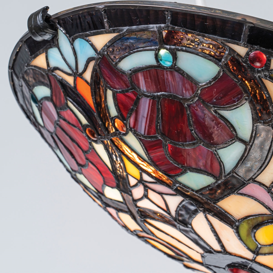 Quoizel - Griestu lampa Tiffany LARISSA 2xE27/40W/230V Ø 41,2 cm