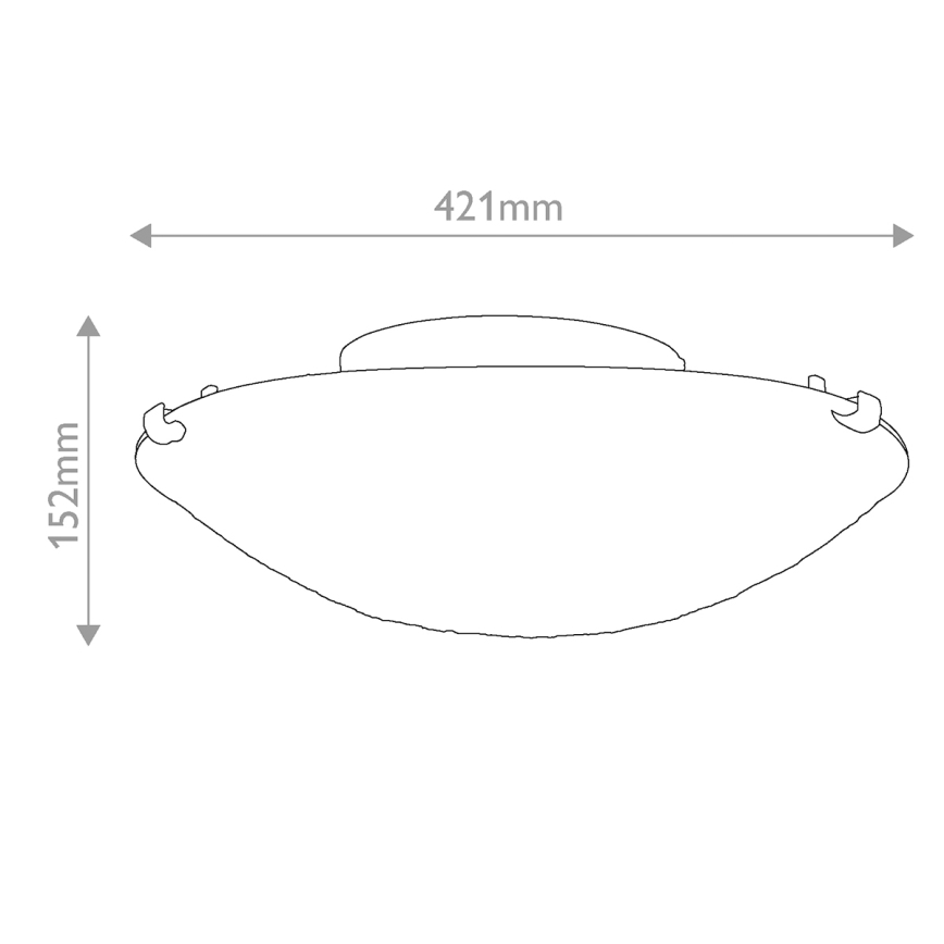 Quoizel - Griestu lampa Tiffany LARISSA 2xE27/40W/230V Ø 41,2 cm