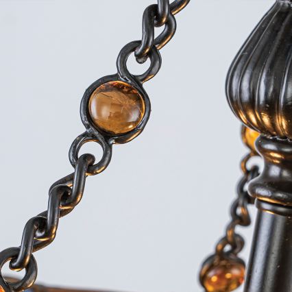 Quoizel - Tiffany LARISSA virsmas stiprināma griestu lustra 2xE27/60W/230V, diam. 35 cm