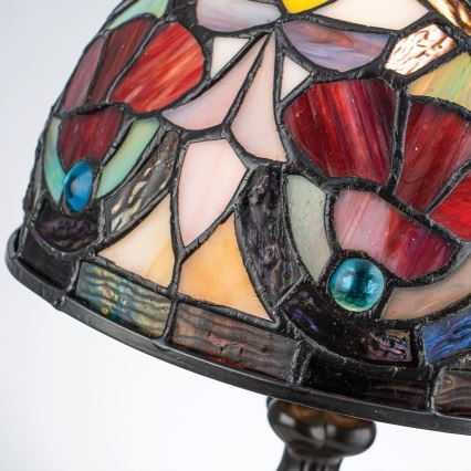 Quoizel - Tiffany galda lampa LARISSA 1xE14/40W/230V, Ø 20 cm