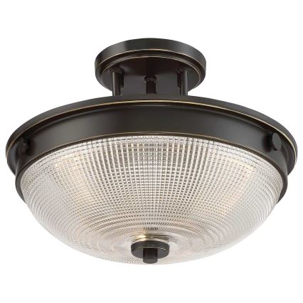 Quoizel - Virsapmetuma lustra MANTLE 2xE27/60W/230V bronza