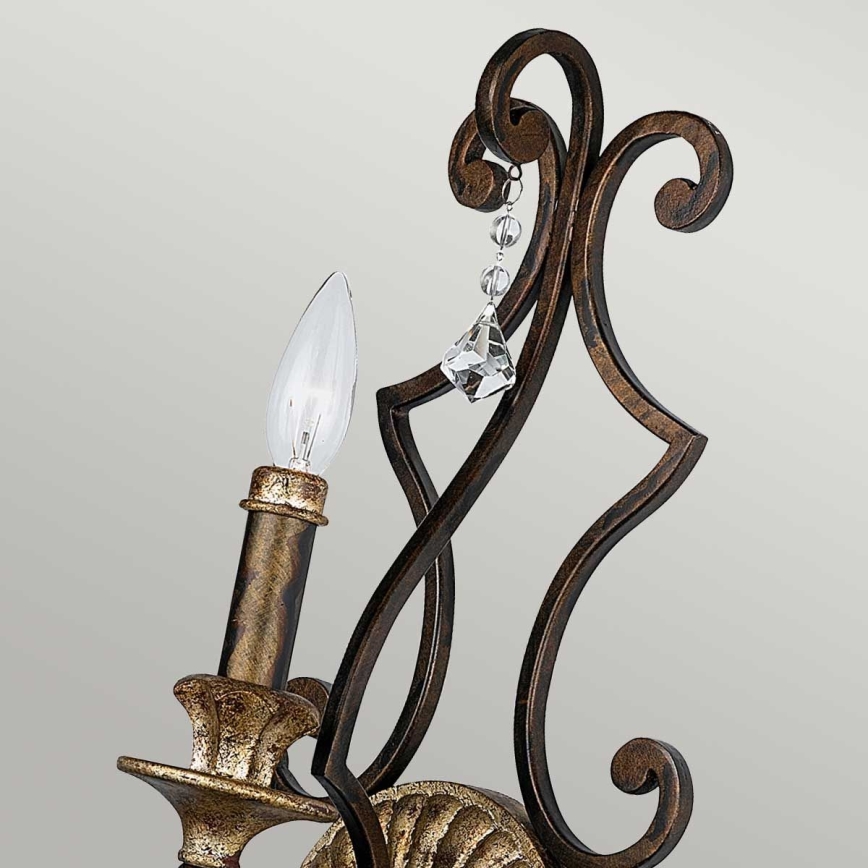 Quoizel - Sienas gaismeklis MARQUETTE 1xE14/60W/230V bronzas krāsa